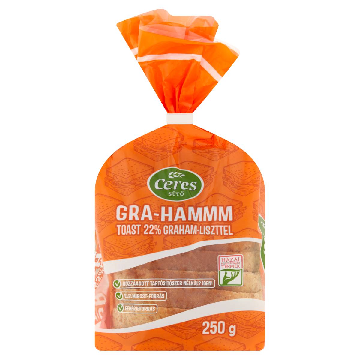 Gra-hammm Toast 22% Graham-liszttel 250g